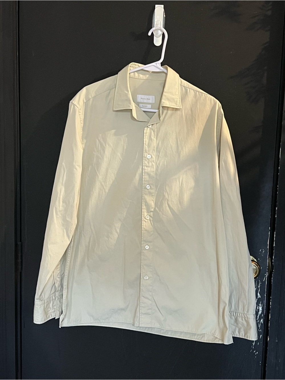 Massimo Dutti Cream Button Shirt